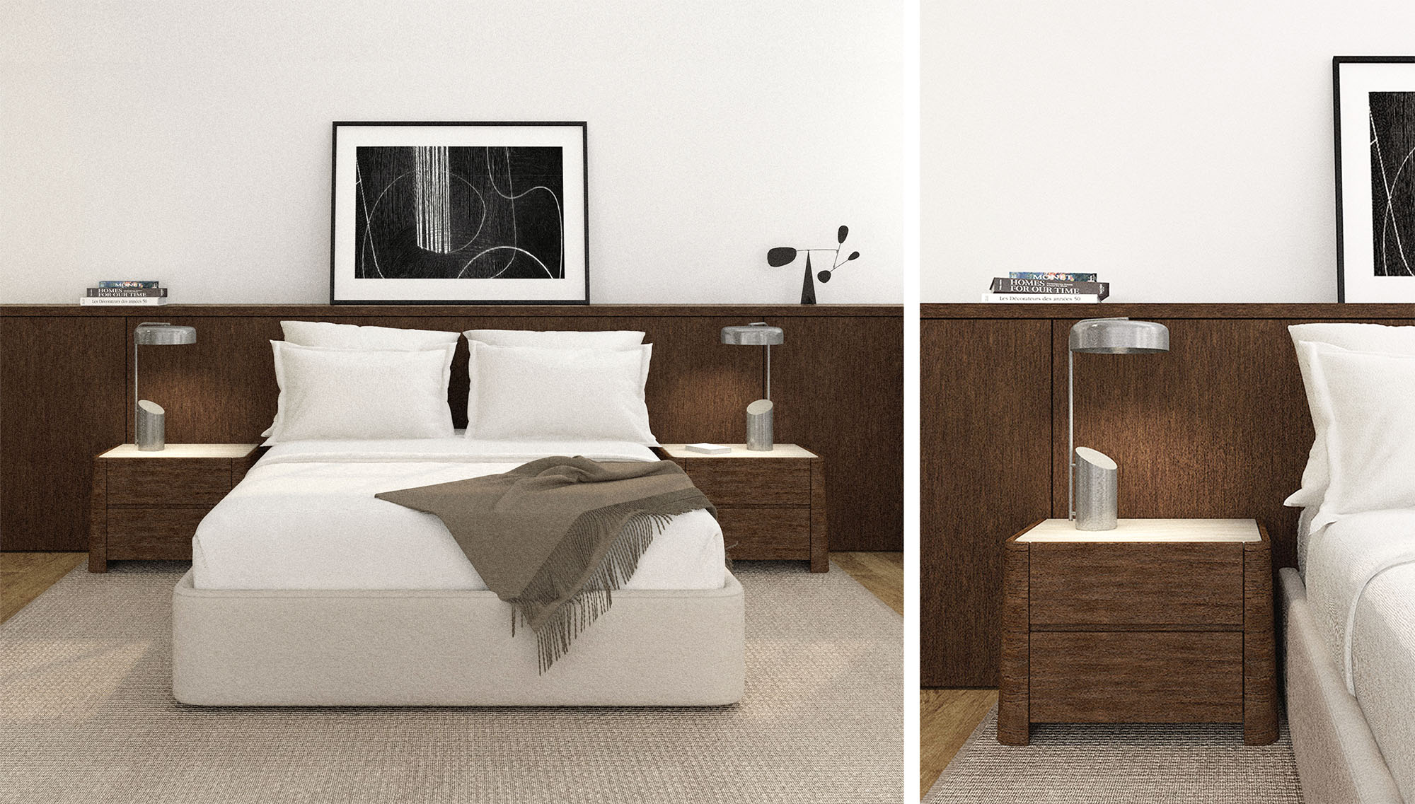 Détails de tête de lit sur mesure 