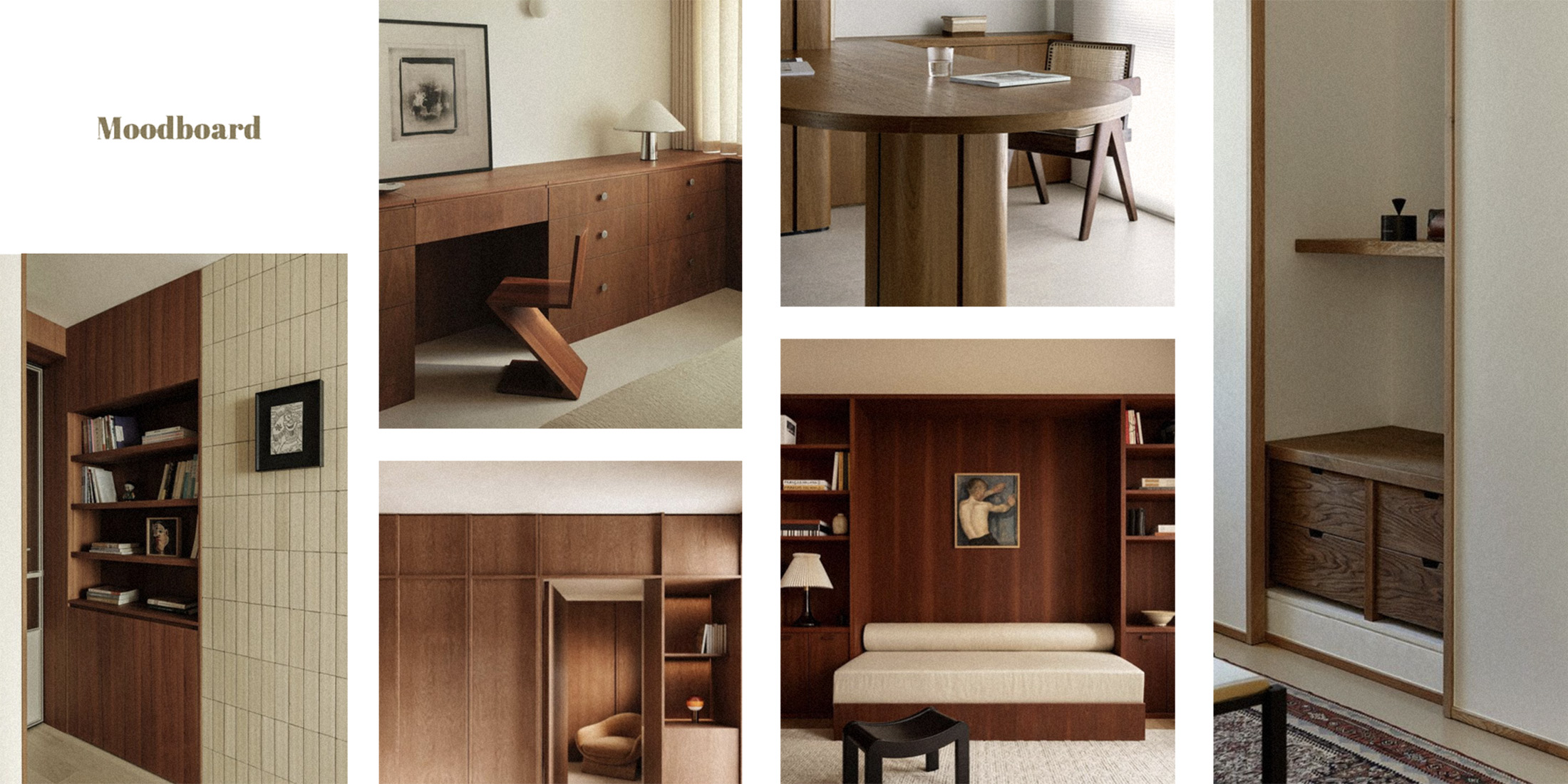 Visuels illustrant l'importance du moodboard et de la projection
