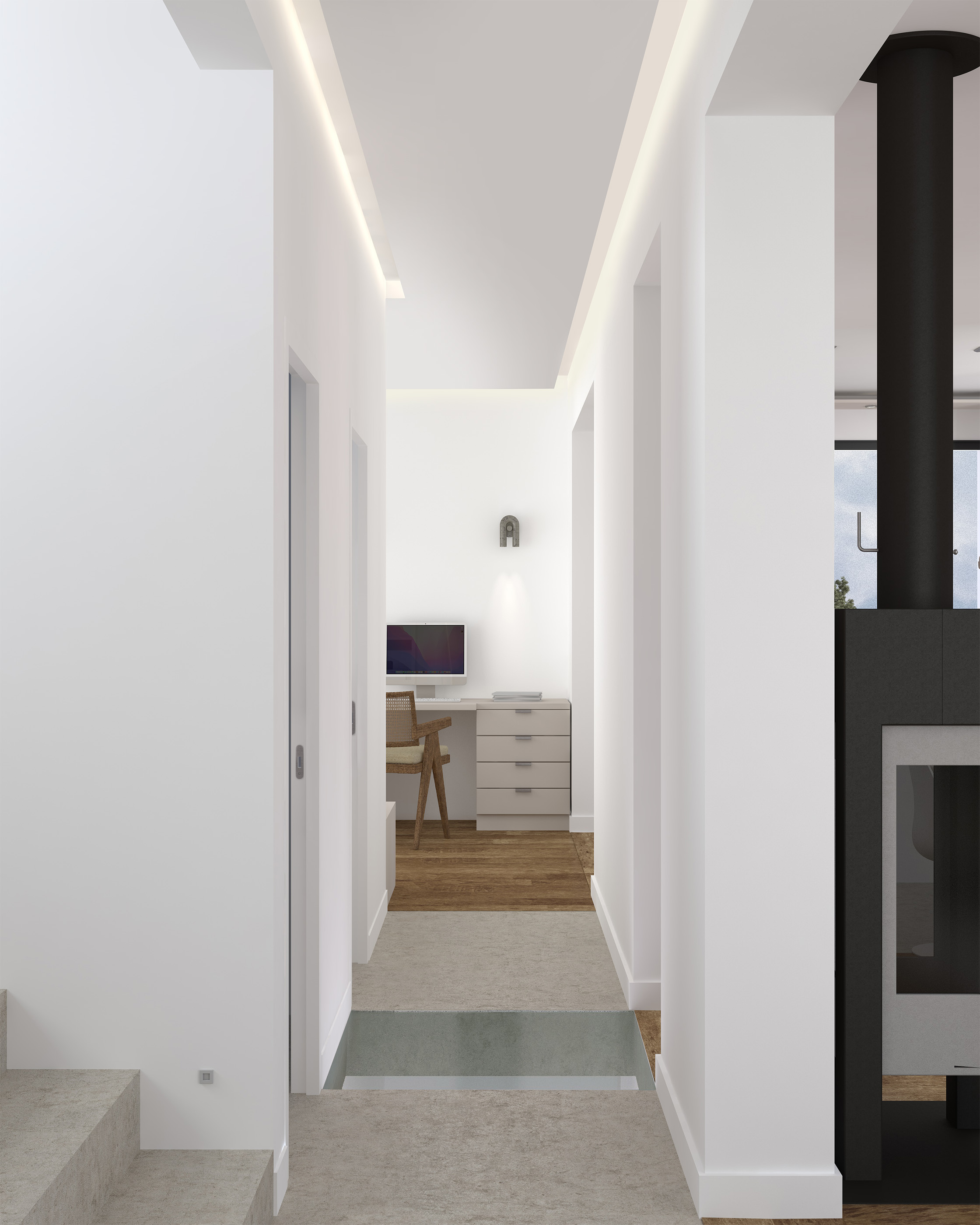 Un couleur à l'architecture mit en valeur par la lumière