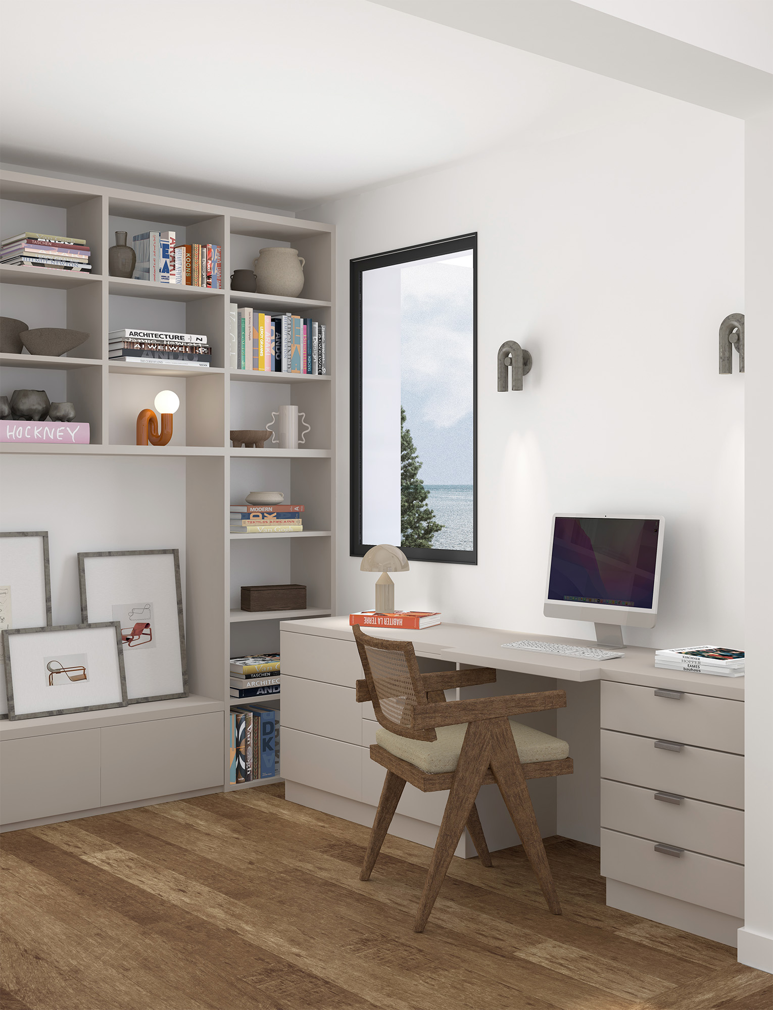 Salon de la Villa Les Tropiques avec des meubles sur mesure et un design fonctionnel pour la famille.